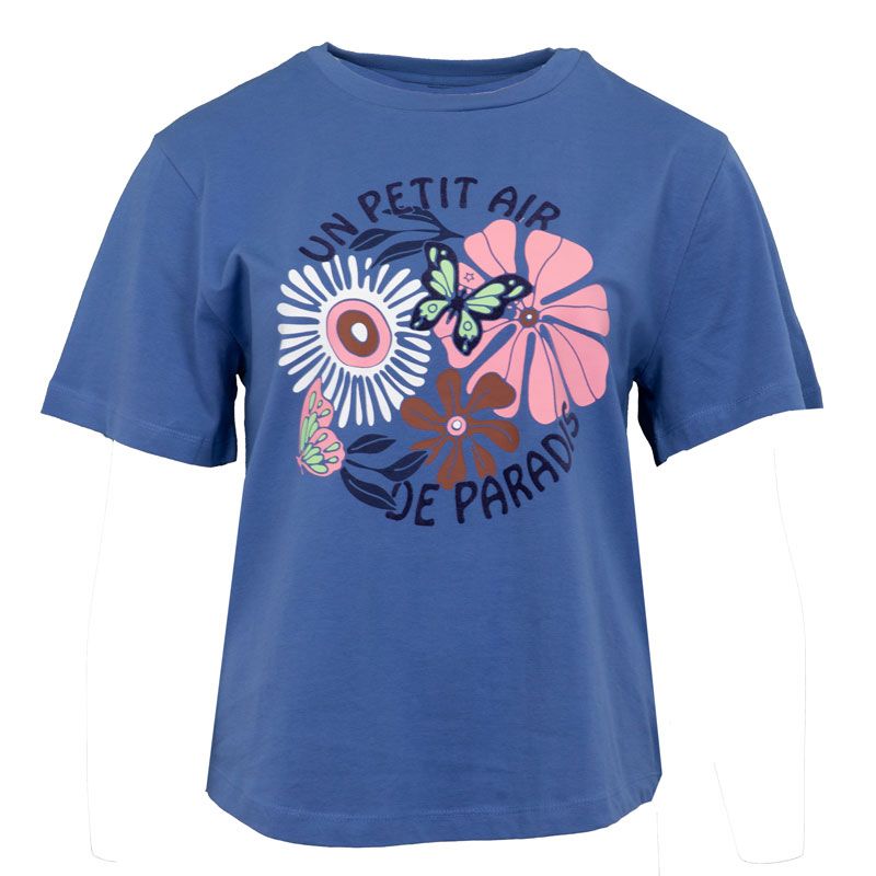 Tee shirt bleu tair Femme LA PETITE ETOILE