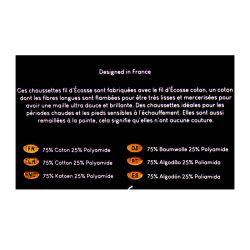 Chaussettes fil d'ecosse fantaisies 24018 Homme TORRENTE