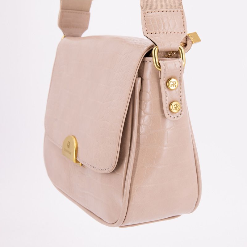 Sac bandouliere Romy motif croco à clip doré 22x18x8cm Femme GEORGES RECH Sac bandouliere Romy motif croco à clip doré 22x18x8cm Femme GEORGES RECH