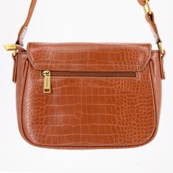 Sac bandouliere Romy motif croco à clip doré 22x18x8cm Femme GEORGES RECH