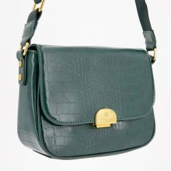 Sac bandouliere Romy motif croco à clip doré 22x18x8cm Femme GEORGES RECH