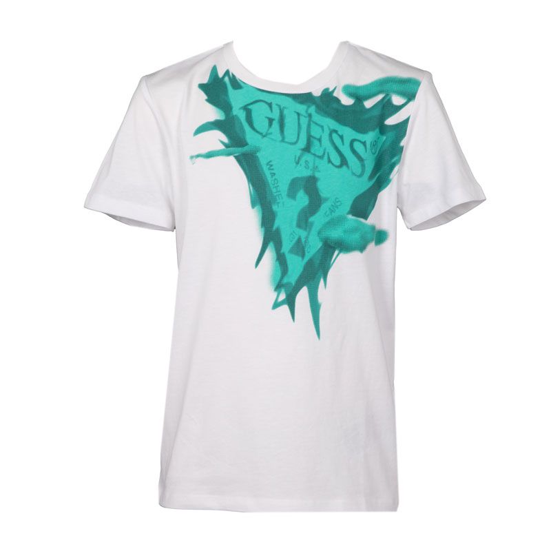 Tshirt mc blanc l5gi20k8hm4-g011 Enfant GUESS