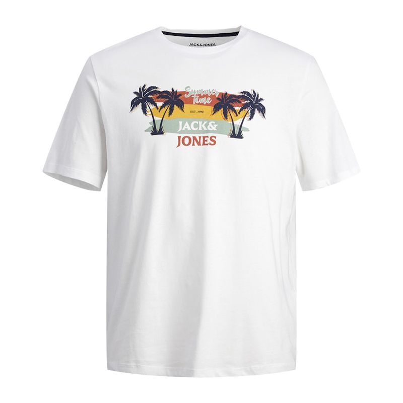 Tee shirt jwhsummer white 12277929 4285 Homme JACK & JONES