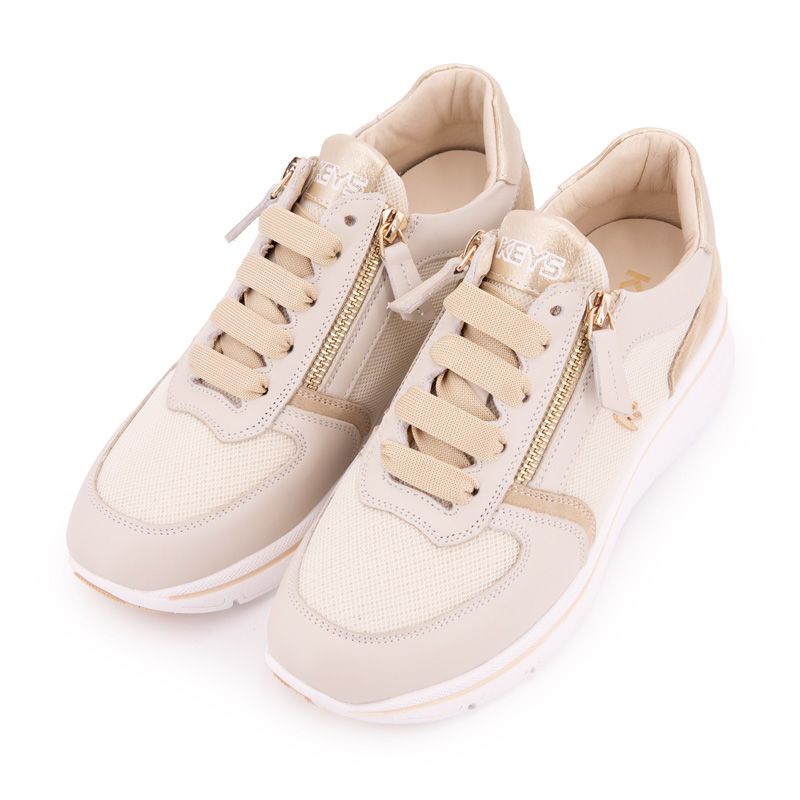 BASKET BEIGE/PLATINO/SABBIA K-10600 T35/41 BASKET BEIGE/PLATINO/SABBIA K-10600 T35/41