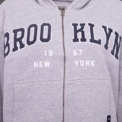 Sweat zippe brooklyn grey aw24-305-01 Femme AMERICAN PEOPLE Sweat zippe brooklyn grey aw24-305-01 Femme AMERICAN PEOPLE