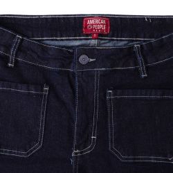 Pantalon santana black denim aw24-310-01 Femme AMERICAN PEOPLE