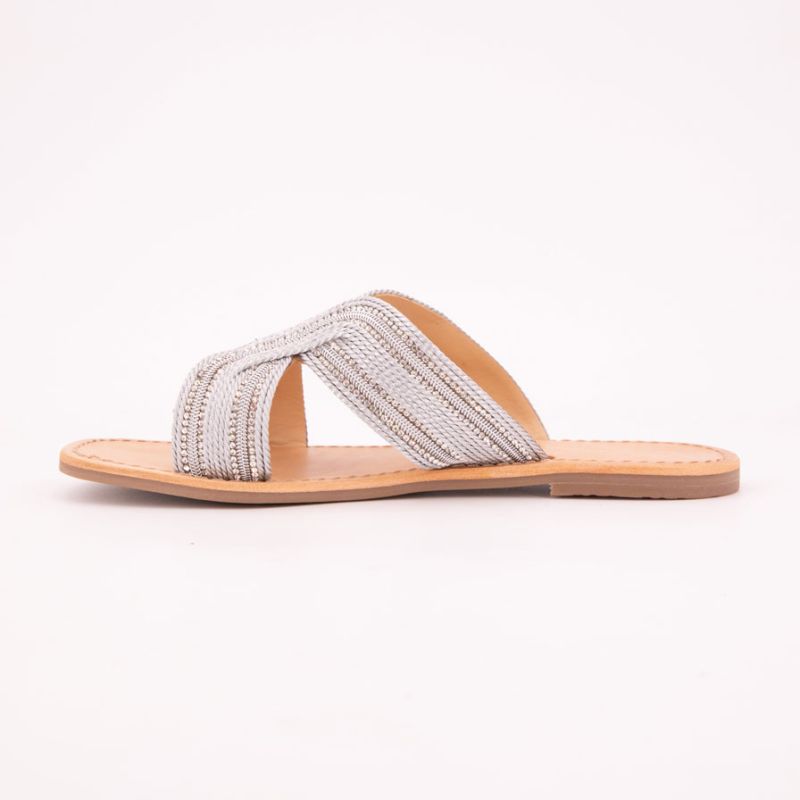 Mule habana argent c330026 t36/41 Femme LES TROPEZIENNES PAR M.BELARBI