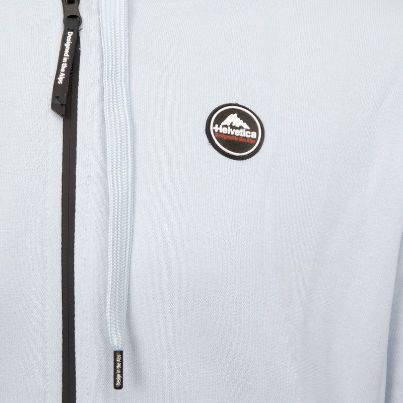 Sweat zip capuche 08gaia orange Homme HELVETICA