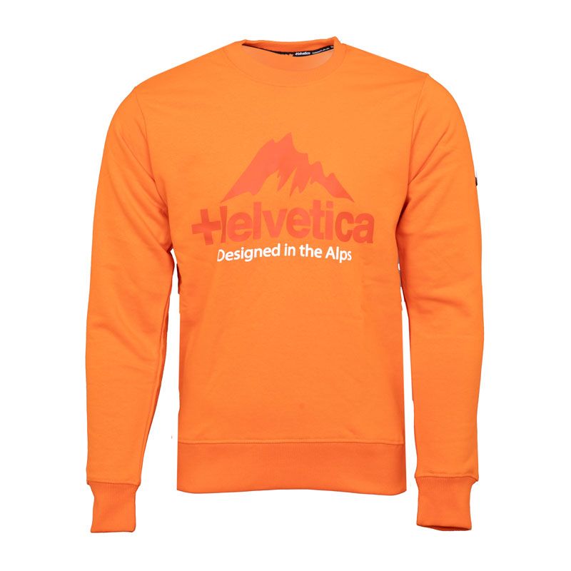 Sweatshirt col rond 06tarbes orange Homme HELVETICA Sweatshirt col rond 06tarbes orange Homme HELVETICA
