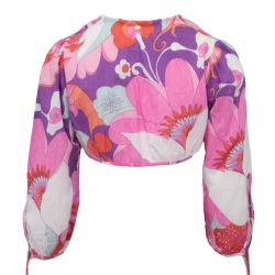 Crop top manches longues bahia1cbl Femme ANTIK BATIK