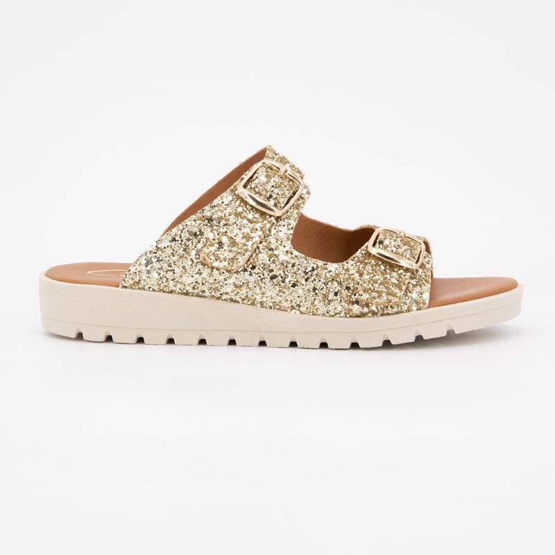 Mule glitter platino 23605 t28/35 Enfant CARLA TORTOSA