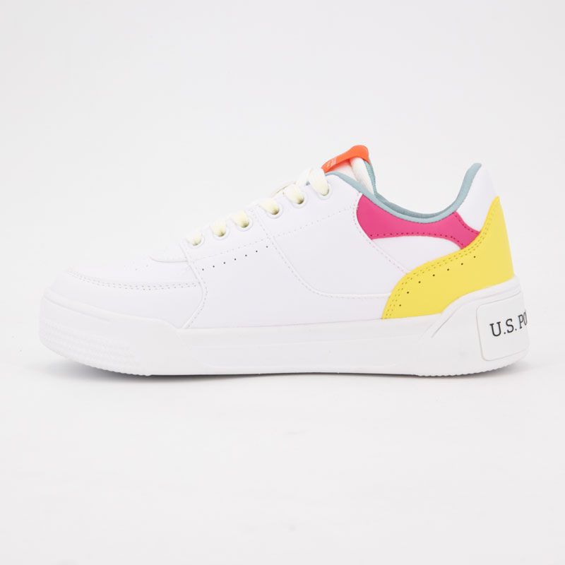 Basket white-light yello nole001-whi-lye01 t36/41 Femme US POLO
