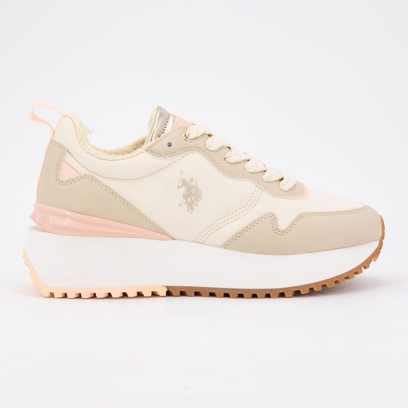 Basket cream-gold bayle001a-cre-gol01 t36/41 Femme US POLO
