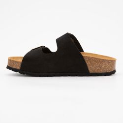 Mules double brides compensée en daim Femme I AM