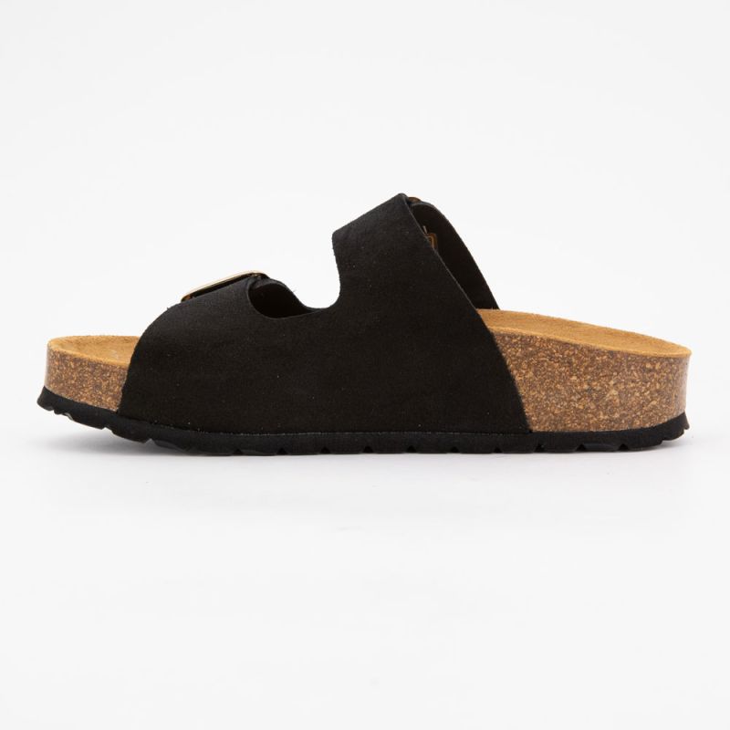 Mules double brides compensée en daim Femme I AM