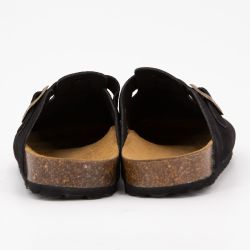 Sabots en cuir lisse daim à boucle Femme I AM Sabots en cuir lisse daim à boucle Femme I AM