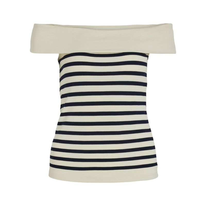 Tee shirt viseta cloud dancer 14106171 4423 Femme VILA