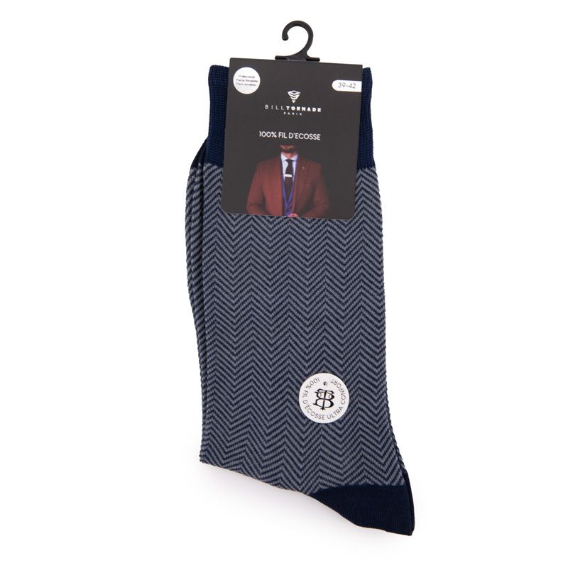 Chaussette fil d'ecosse fantaisie 20140 Homme BILL TORNADE
