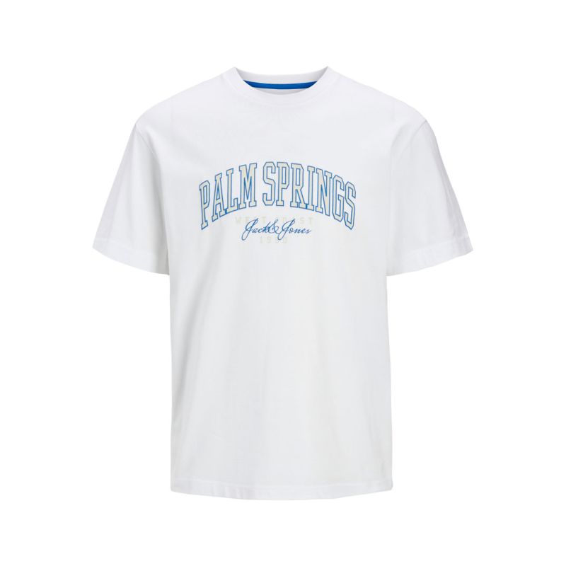 Tee shirt jjdetroit white 12268441 4236 Homme JACK & JONES
