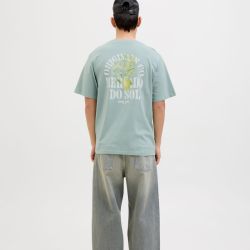 Tee shirt gray mist jwhmykonos12276717 4285 Homme JACK & JONES Tee shirt gray mist jwhmykonos12276717 4285 Homme JACK & JONES