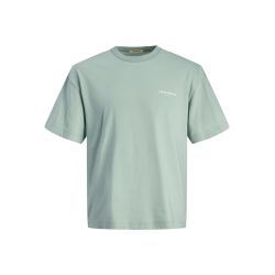 Tee shirt gray mist jwhmykonos12276717 4285 Homme JACK & JONES