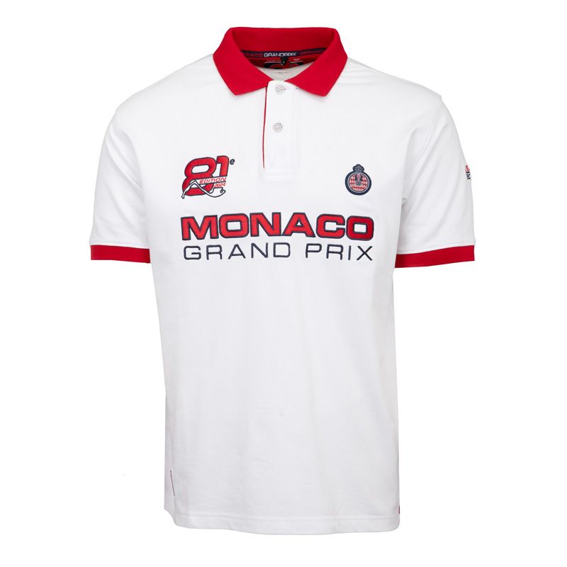 Polo officiel gp 2024 blanc Homme ACM