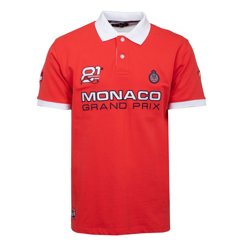Polo officiel gp 2024 blanc Homme ACM