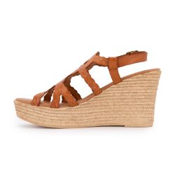 Sandales compensees vaq. cuero 28536 t36/41 Femme CARLA TORTOSA Sandales compensees vaq. cuero 28536 t36/41 Femme CARLA TORTOSA