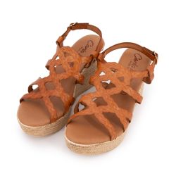 Sandales compensees vaq. cuero 28536 t36/41 Femme CARLA TORTOSA Sandales compensees vaq. cuero 28536 t36/41 Femme CARLA TORTOSA