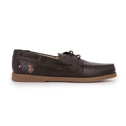 Mocassin dark brown sail003 lth-dbr t41/46 Homme US POLO