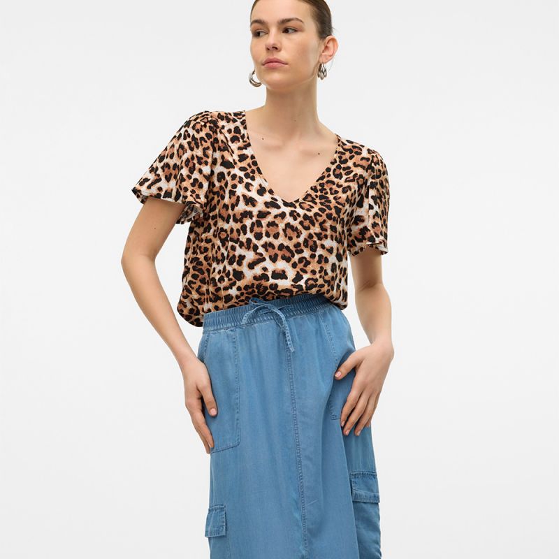 Haut vmeasy tan 10307987 4330 Femme VERO MODA