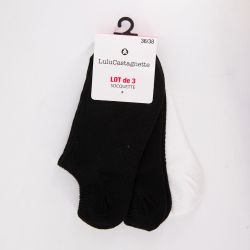 Lot de 3 paires de socquettes lalita Femme LULU CASTAGNETTE