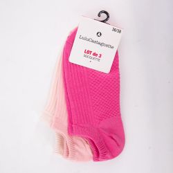 Lot de 3 paires de socquettes lalita Femme LULU CASTAGNETTE
