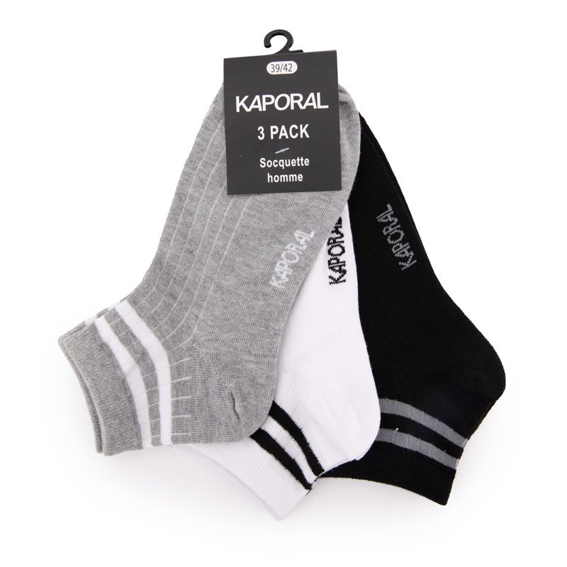 Pack de 3 socquettes magelan Homme KAPORAL