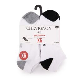 Lot de 6 paires de socquettes dali Homme CHEVIGNON