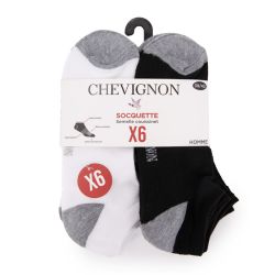 Lot de 6 paires de socquettes dali Homme CHEVIGNON