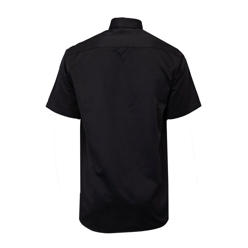 Chemise unie mc regular noire bill302 Homme BILL TORNADE