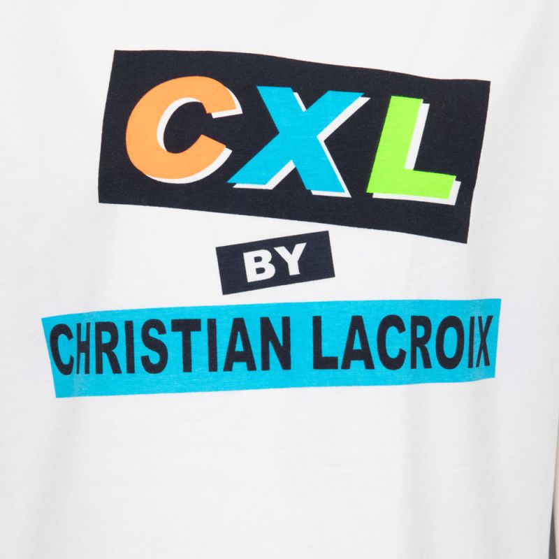 Tee shirt bleu logo poitrine Enfant CXL BY CHRISTIAN LACROIX