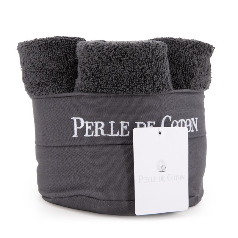 LOT 6 DE SERVIETTES INVITEES GRIS ANTH