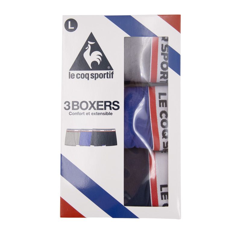 Lot de 3 boxers noir coqsportif/x Homme LE COQ SPORTIF