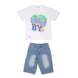 Ensemble short jean garcon z213 Enfant CXL BY CHRISTIAN LACROIX