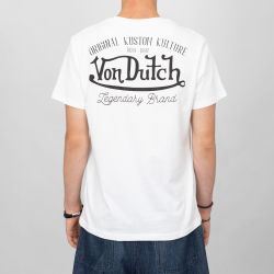 Tee shirt blanc vd/1/tsc/eye/w Homme VON DUTCH