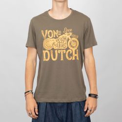 Tee shirt blanc vd/1/tr/log3/w Homme VON DUTCH