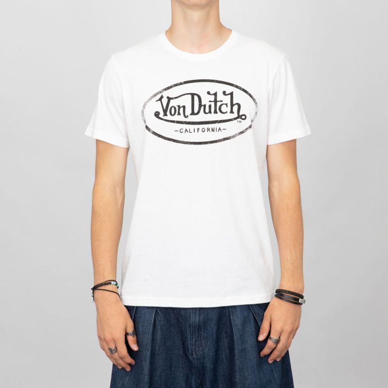 Tee shirt noir vd/1/tr/log2/nr Homme VON DUTCH
