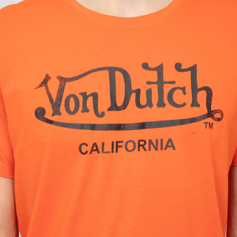 Tee shirt blanc vd/1/tr/log1/w Homme VON DUTCH