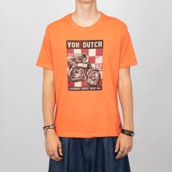 Tee shirt orange vd/1/tr/event/o Homme VON DUTCH