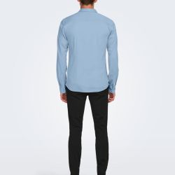 Chemise onsrobin dark navy 22031023 4445 Homme ONLY AND SONS