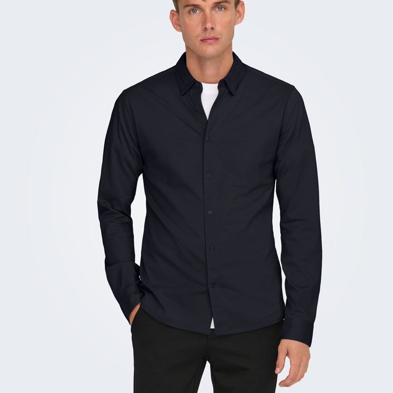 Chemise onsrobin dark navy 22031023 4445 Homme ONLY AND SONS Chemise onsrobin dark navy 22031023 4445 Homme ONLY AND SONS