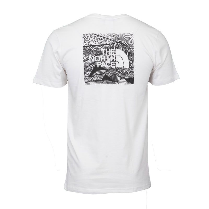 Tee shirt mc white nf0a87nvfn41 Homme THE NORTH FACE
