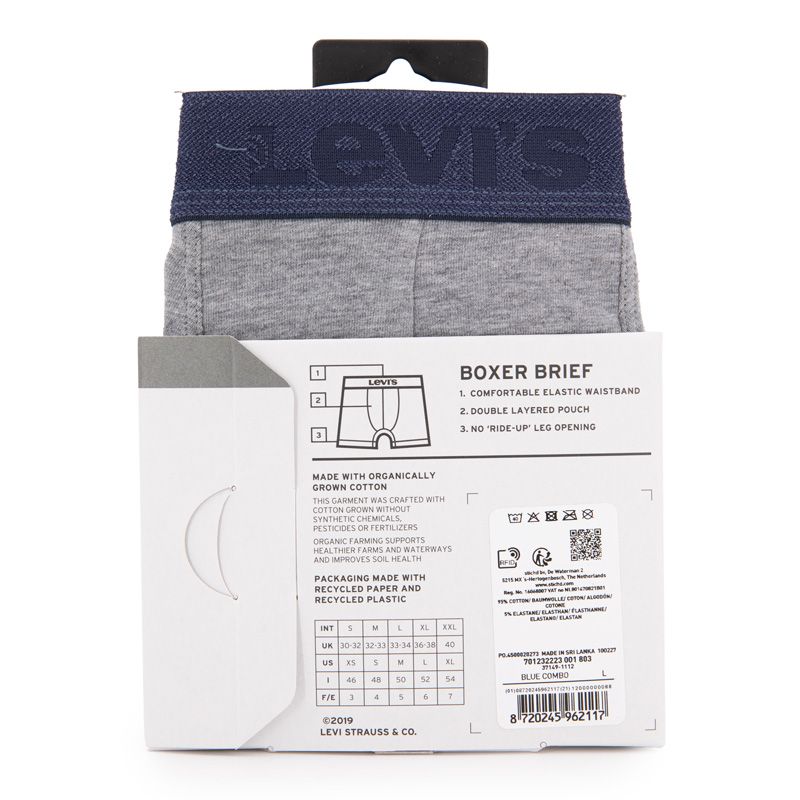 Lot de 2 boxers blue combo 701232223001802 Homme LEVI'S Lot de 2 boxers blue combo 701232223001802 Homme LEVI'S